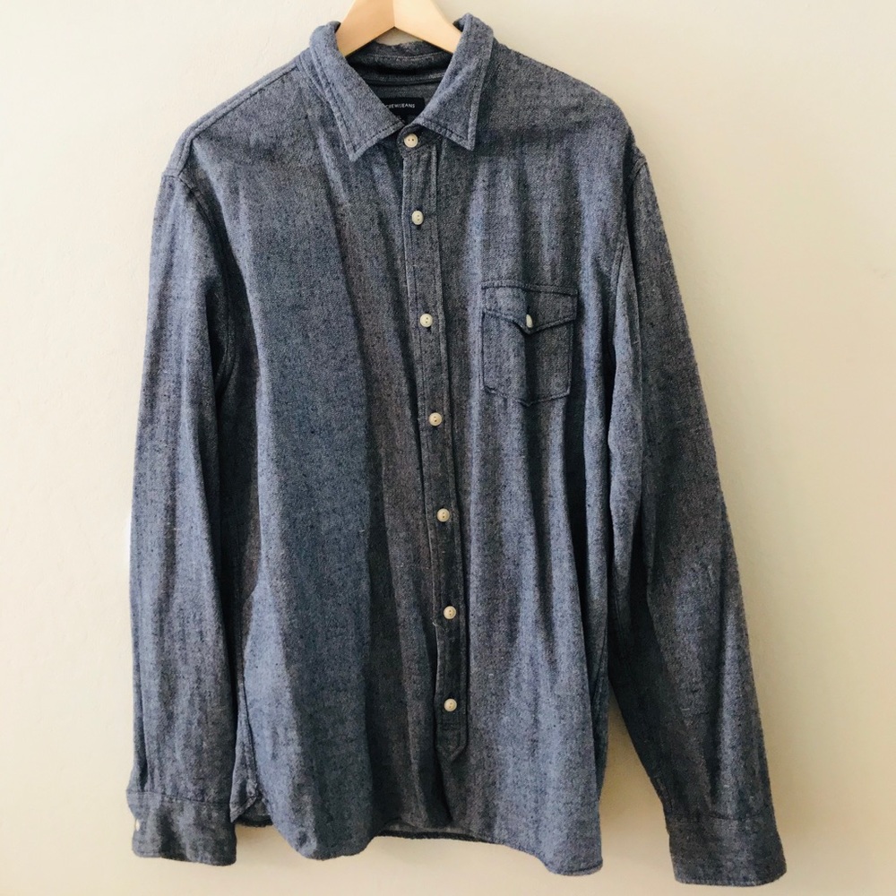 Jcrew Chambray/Cotton/Wool shirt